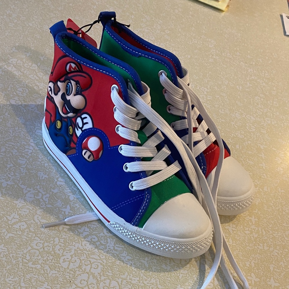 Nintendo Kids Sneakers - Blue, Green, and Red